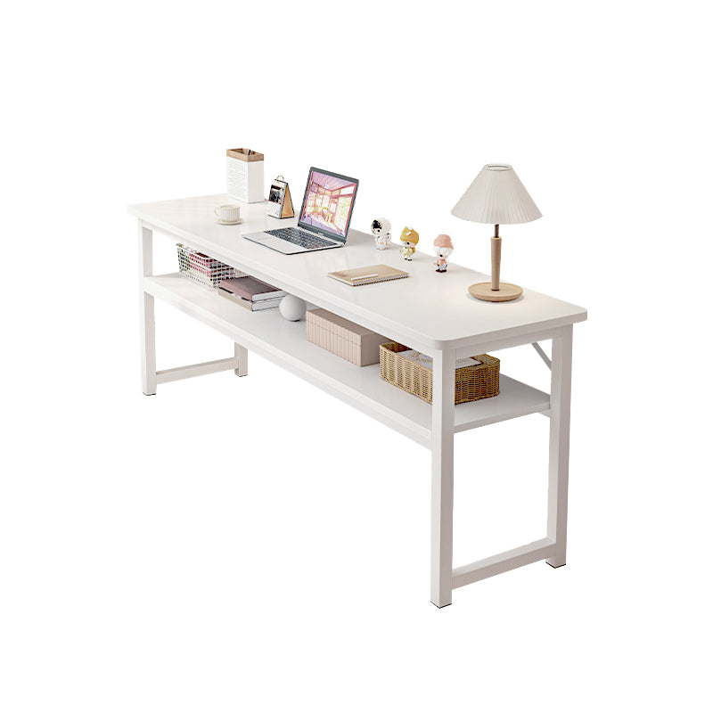 Contemporary Home Office Desk Wooden H-Shape Base Writing Desk , 29.5" H