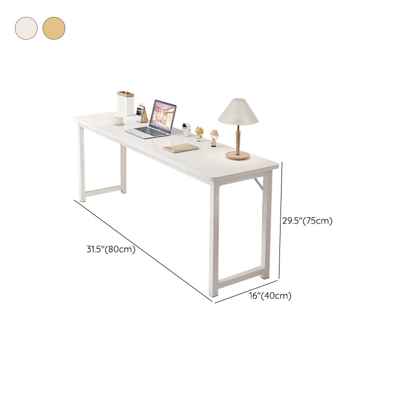 Contemporary Home Office Desk Wooden H-Shape Base Writing Desk , 29.5" H