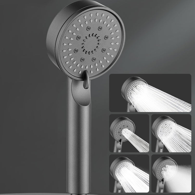 Modern Round Hand Shower Medium Flow 5 Sprays Wall-Mount Hand Shower