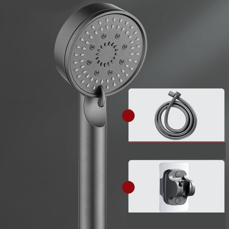 Modern Round Hand Shower Medium Flow 5 Sprays Wall-Mount Hand Shower