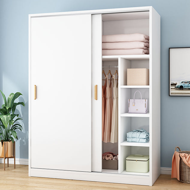 Manufactured Wood Kids Closet Modern Style Shelved Wardrobe Closet