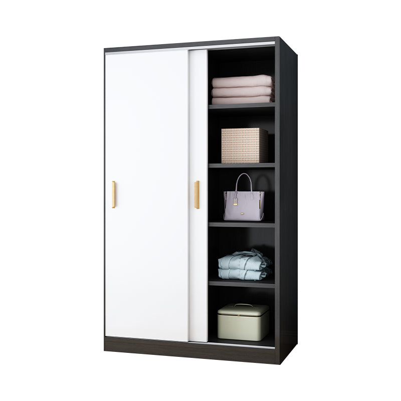 Manufactured Wood Kids Closet Modern Style Shelved Wardrobe Closet