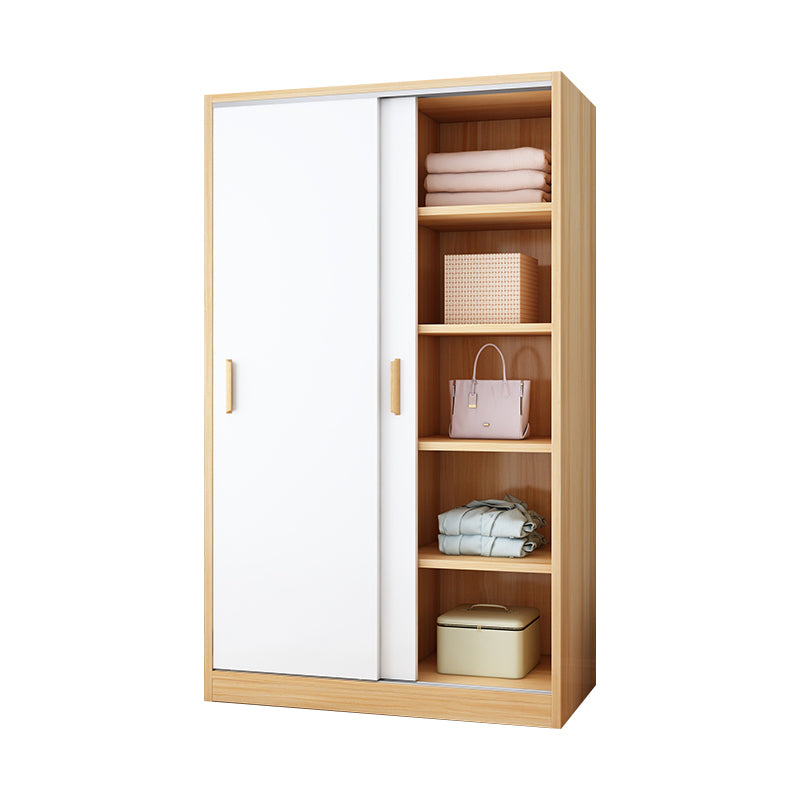 Manufactured Wood Kids Closet Modern Style Shelved Wardrobe Closet