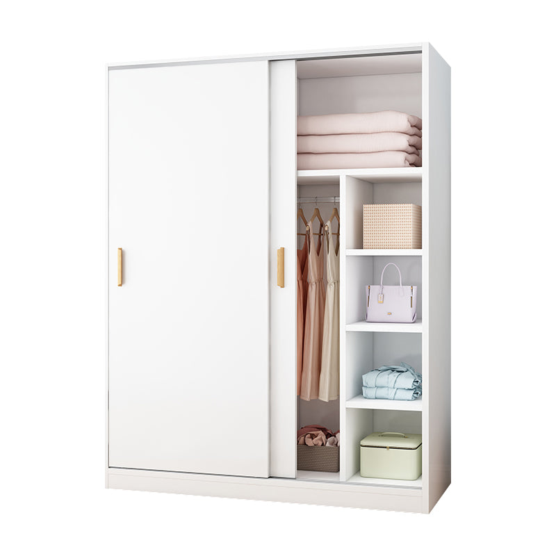 Manufactured Wood Kids Closet Modern Style Shelved Wardrobe Closet