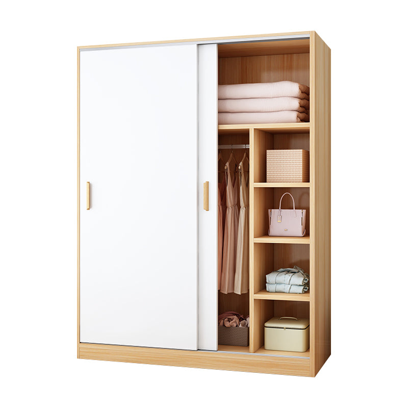 Manufactured Wood Kids Closet Modern Style Shelved Wardrobe Closet