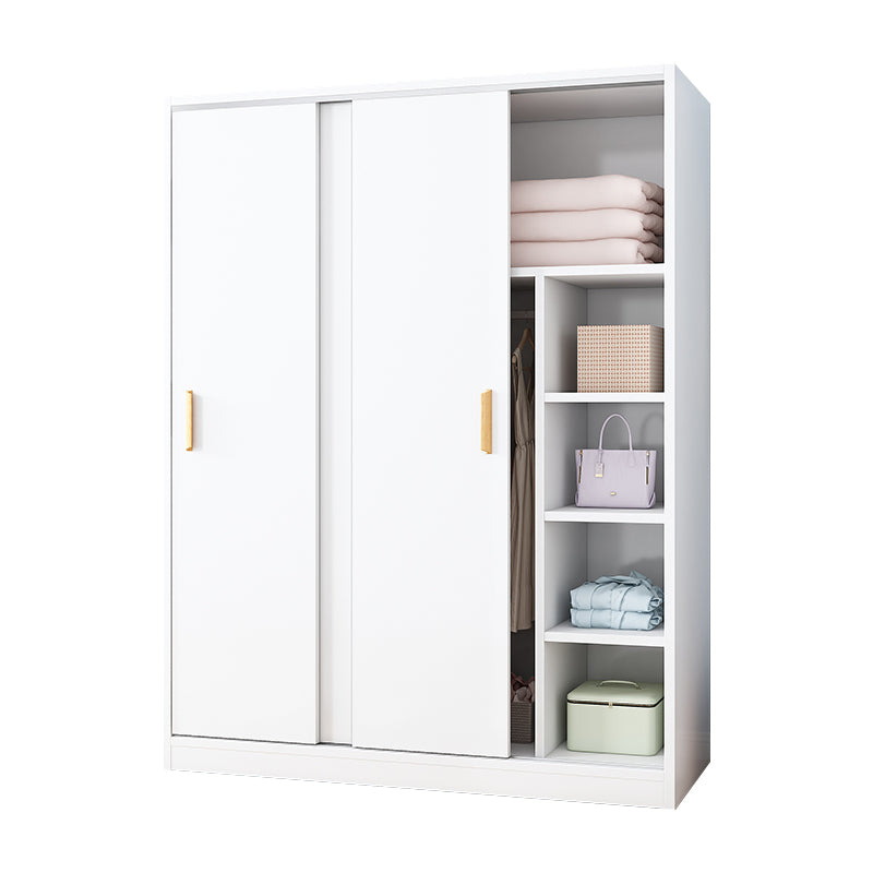 Manufactured Wood Kids Closet Modern Style Shelved Wardrobe Closet