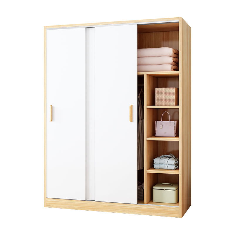 Manufactured Wood Kids Closet Modern Style Shelved Wardrobe Closet