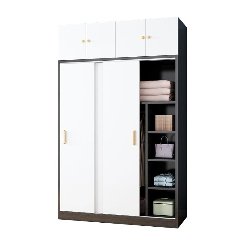 Manufactured Wood Kids Closet Modern Style Shelved Wardrobe Closet