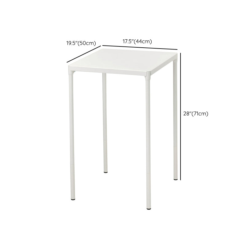 Modern Waterproof Metal Courtyard Table Rectangle Outdoor Table