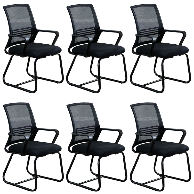 Modern Office Chair Fixed Arms No Distressing Desk Chair with Breathable Back