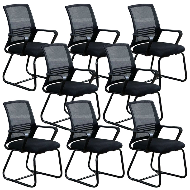 Modern Office Chair Fixed Arms No Distressing Desk Chair with Breathable Back