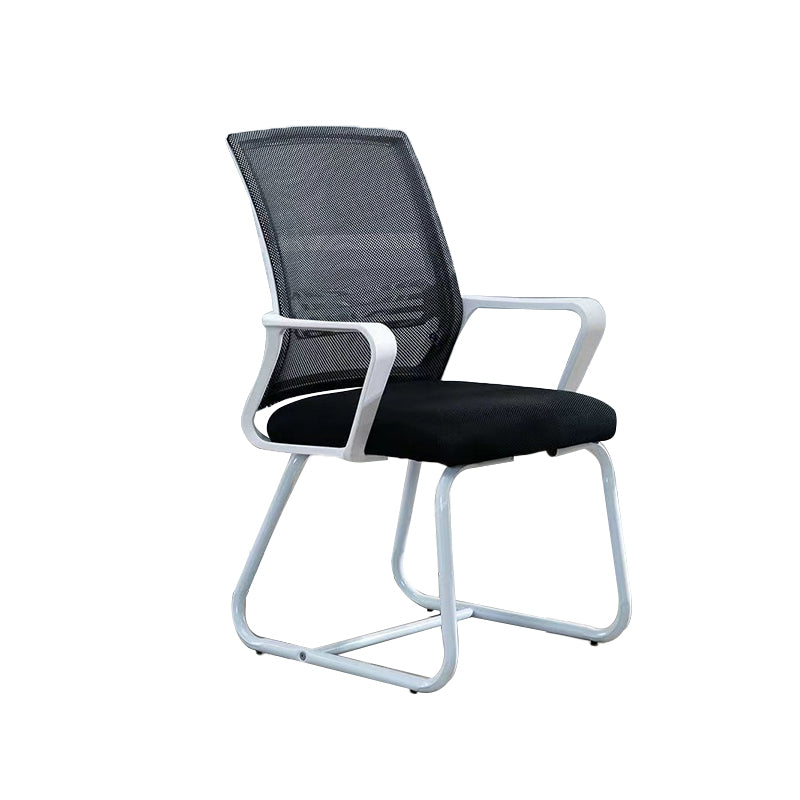 Modern Office Chair Fixed Arms No Distressing Desk Chair with Breathable Back