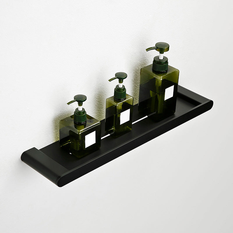 Contemporary Bathroom Accessory As Individual Or As a Set in Black Metal