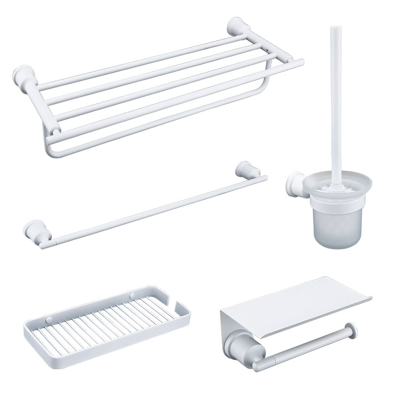 Contemporary White Bathroom Accessory As Individual Or As a Set