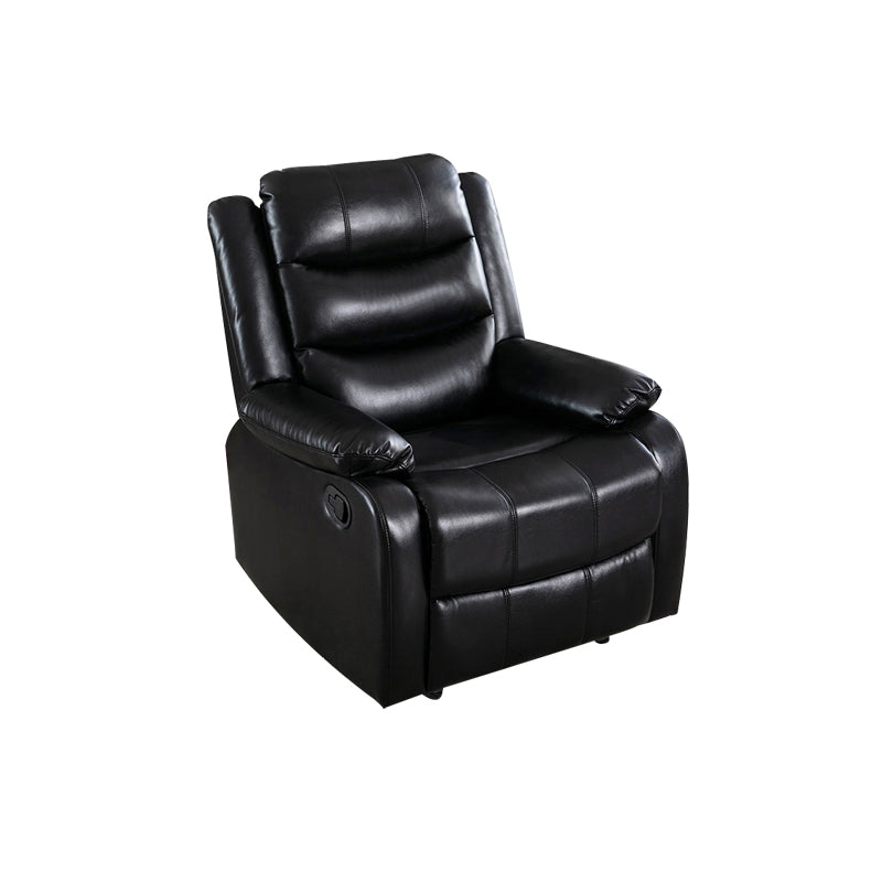 Contemporary Home Theater Recliner Manual-Push Botton Metal Solid Color Indoor