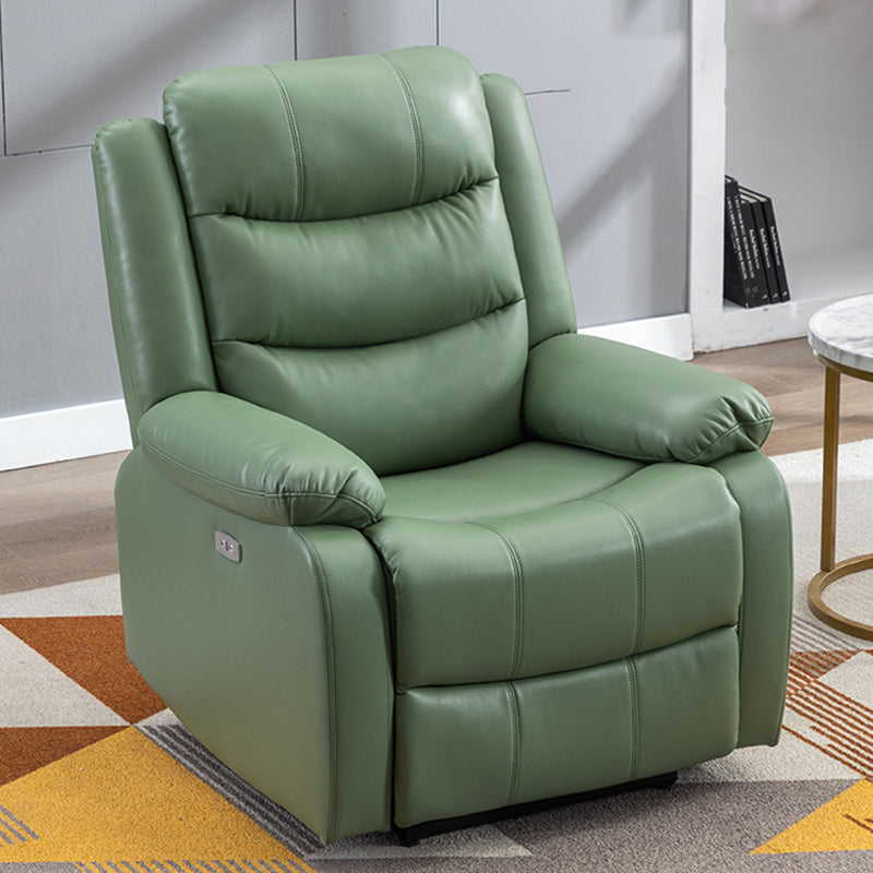 Contemporary Home Theater Recliner Manual-Push Botton Metal Solid Color Indoor