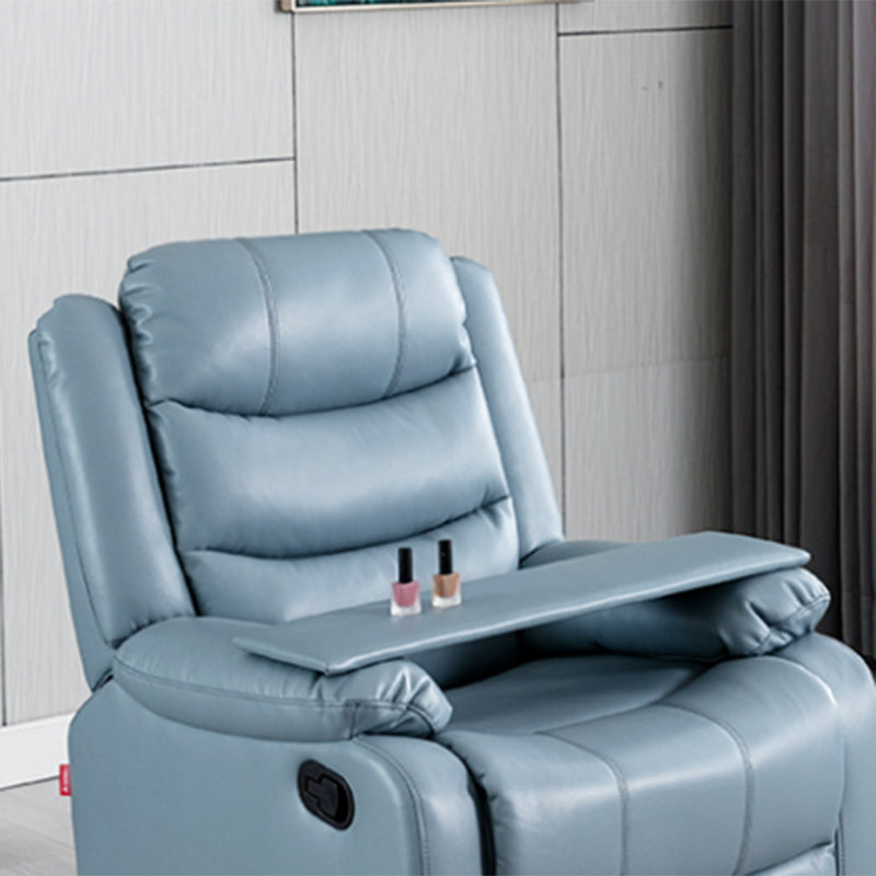 Contemporary Home Theater Recliner Manual-Push Botton Metal Solid Color Indoor