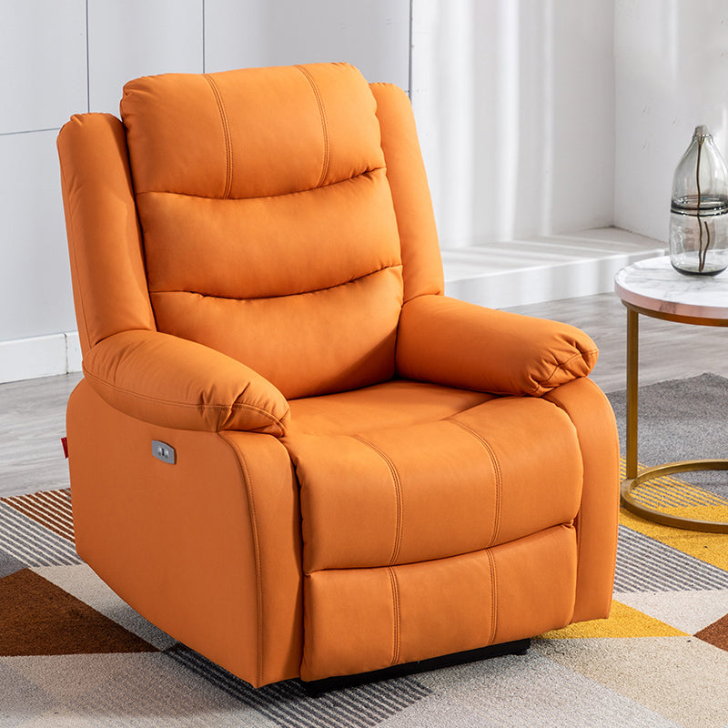 Contemporary Home Theater Recliner Manual-Push Botton Metal Solid Color Indoor