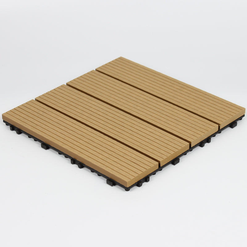 Wooden Deck Plank Outdoor Slip Resistant Embossed Floor Board