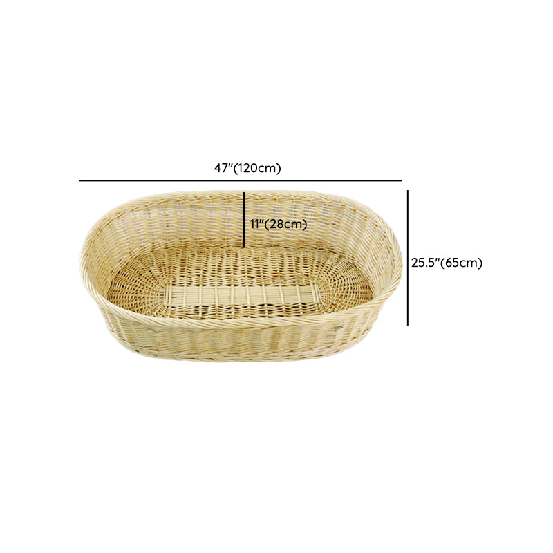 Portable Wicker Moses Basket Natural Oval Moses Basket for Baby and Newborn