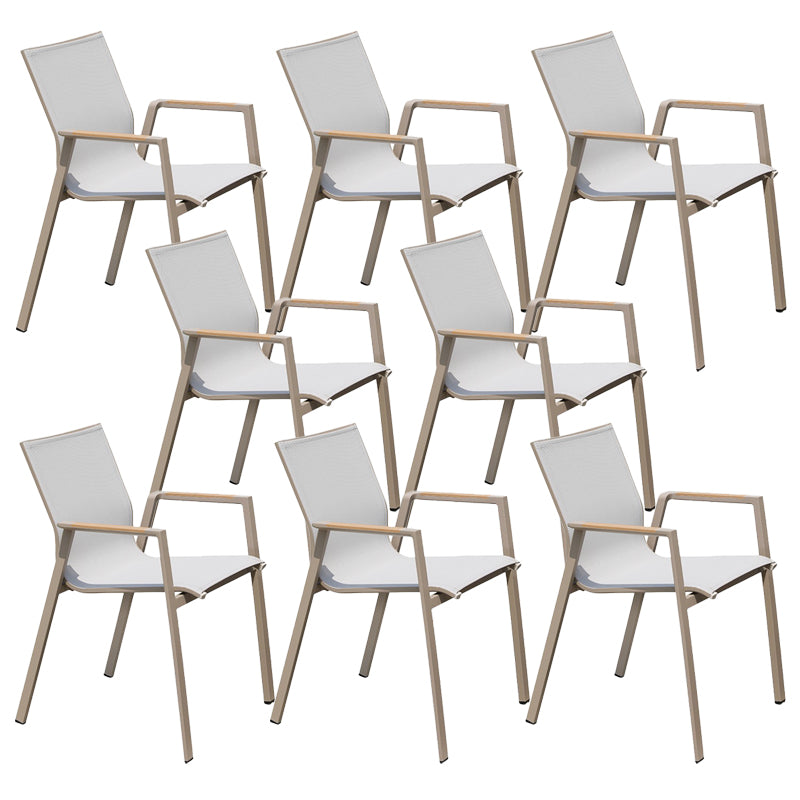 Aluminum Outdoor Chair Contemporary Arm Chair Outdoor Bistro Chair