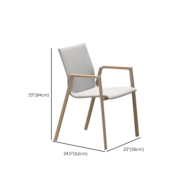 Aluminum Outdoor Chair Contemporary Arm Chair Outdoor Bistro Chair