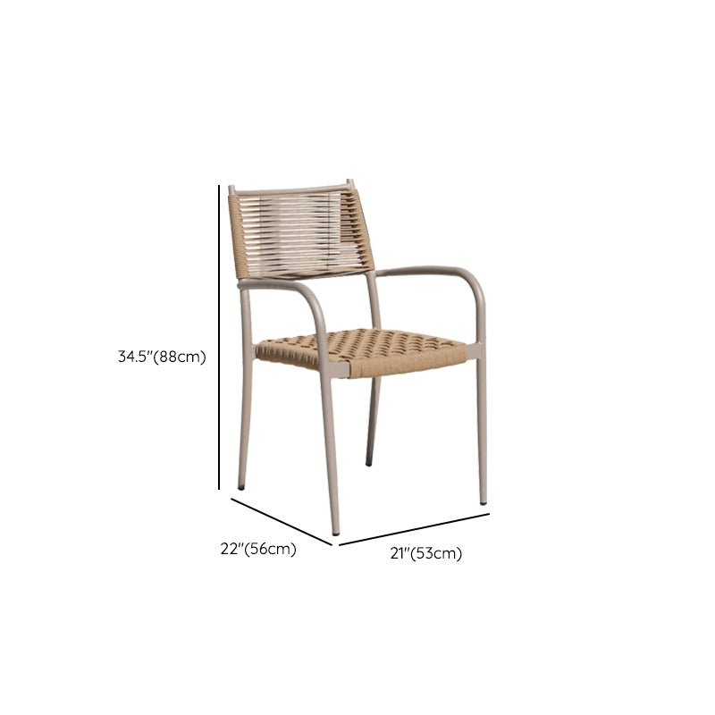 Aluminum Outdoor Chair Contemporary Arm Chair Outdoor Bistro Chair