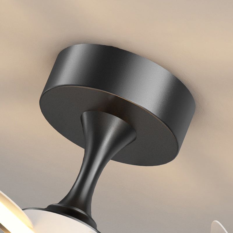 Sphere LED Modern Ceiling Fan Lighting in Black & Gold Contemporary Fan Ceiling