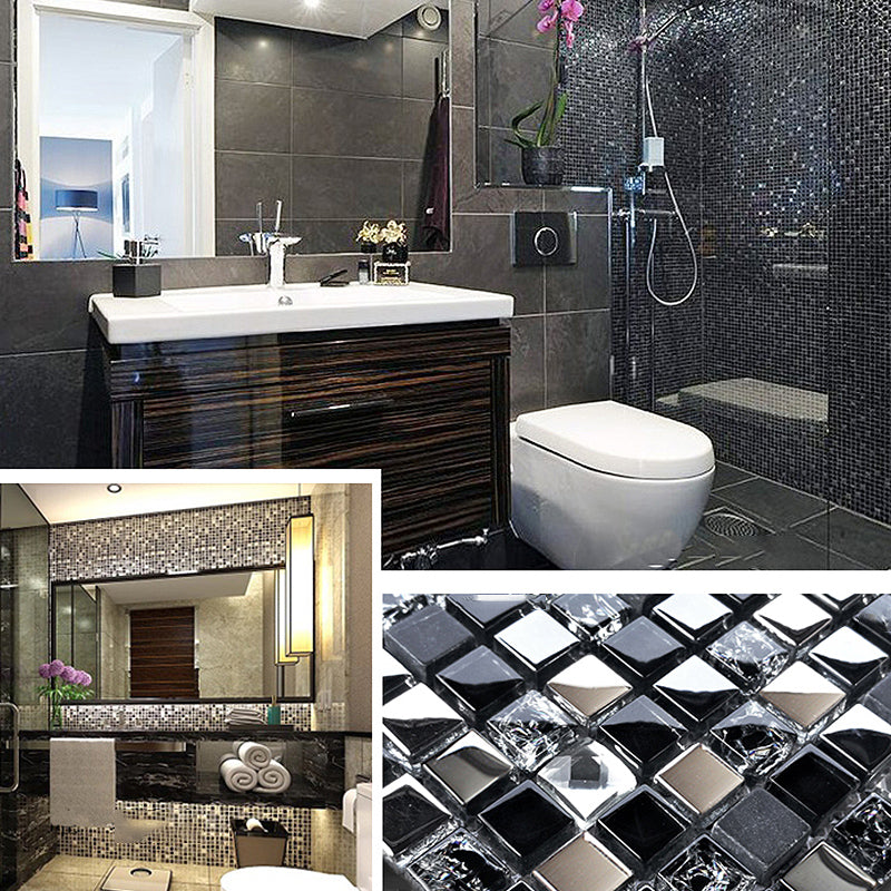 Glass Mosaic Tile Square Shape Wall Tile with Fade Resistant