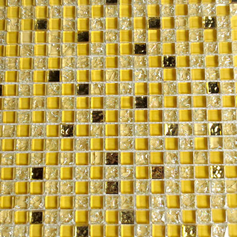 Glass Mosaic Tile Square Shape Wall Tile with Fade Resistant