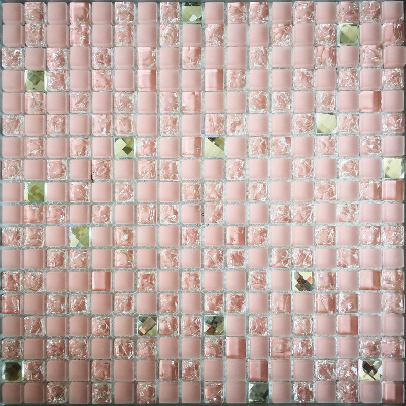 Glass Mosaic Tile Square Shape Wall Tile with Fade Resistant