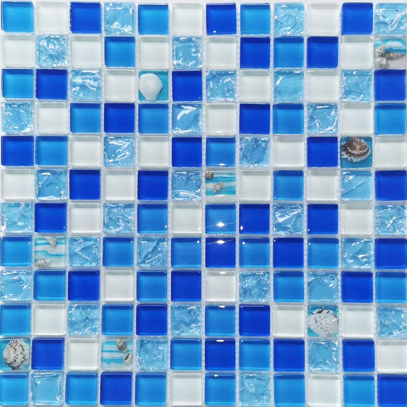 Glass Mosaic Tile Square Shape Wall Tile with Fade Resistant