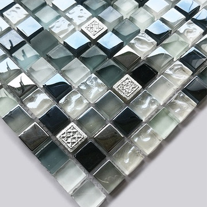 Glass Mosaic Tile Square Shape Wall Tile with Fade Resistant