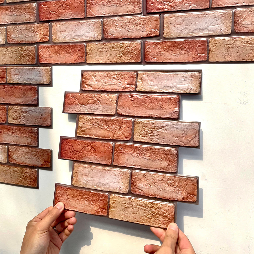 Modern Wall Panel 3D Brick Peel and Stick Waterproof Wall Paneling