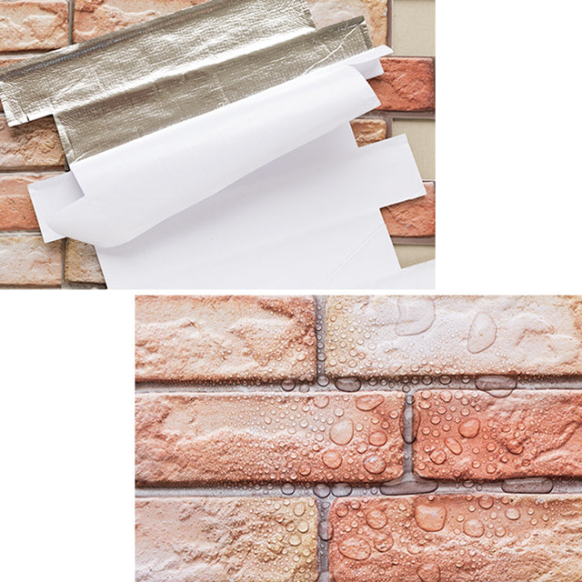 Modern Wall Panel 3D Brick Peel and Stick Waterproof Wall Paneling