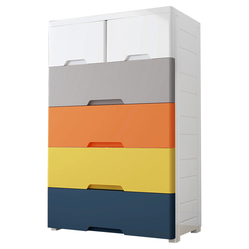 Contemporary Nursery Dresser Plastic Chest (Vertical) Dresser for Kids