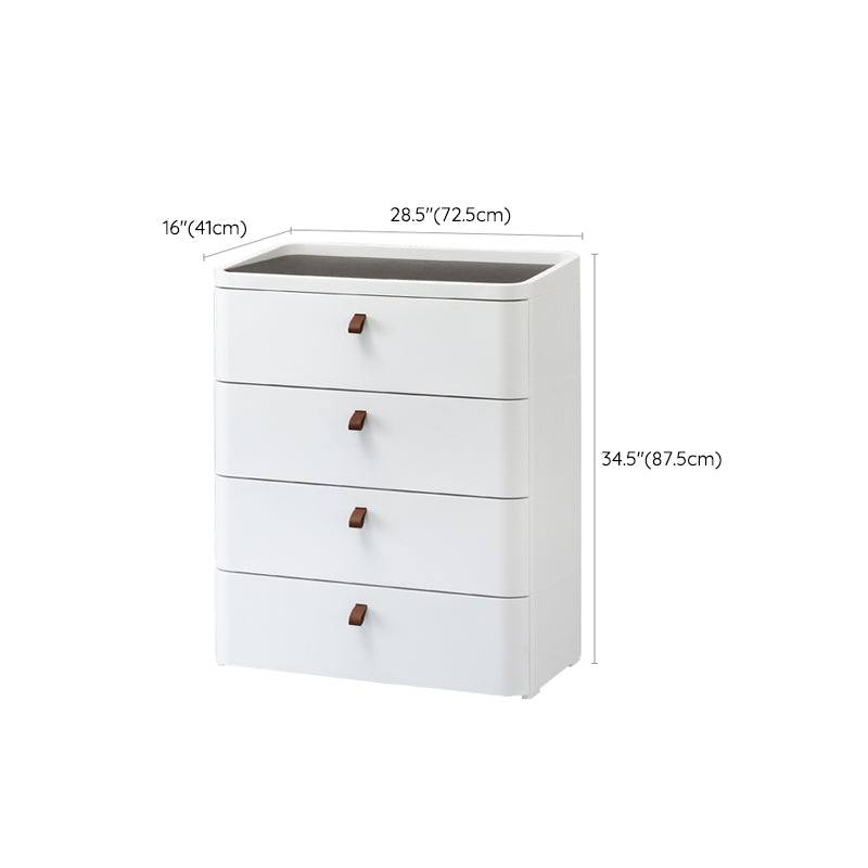 Scandinavian Dresser for Kids Chest (Vertical) Kids Nightstand in White