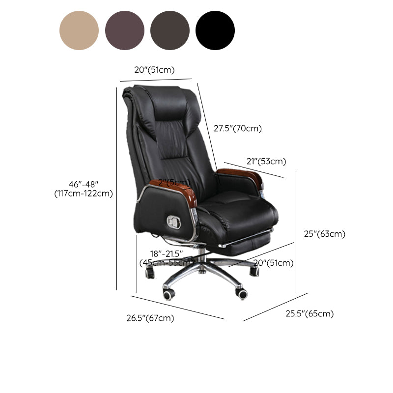 Armless Office Chair Tilt Mechanism No Distressing Ergonomic Desk Chair with Wheels