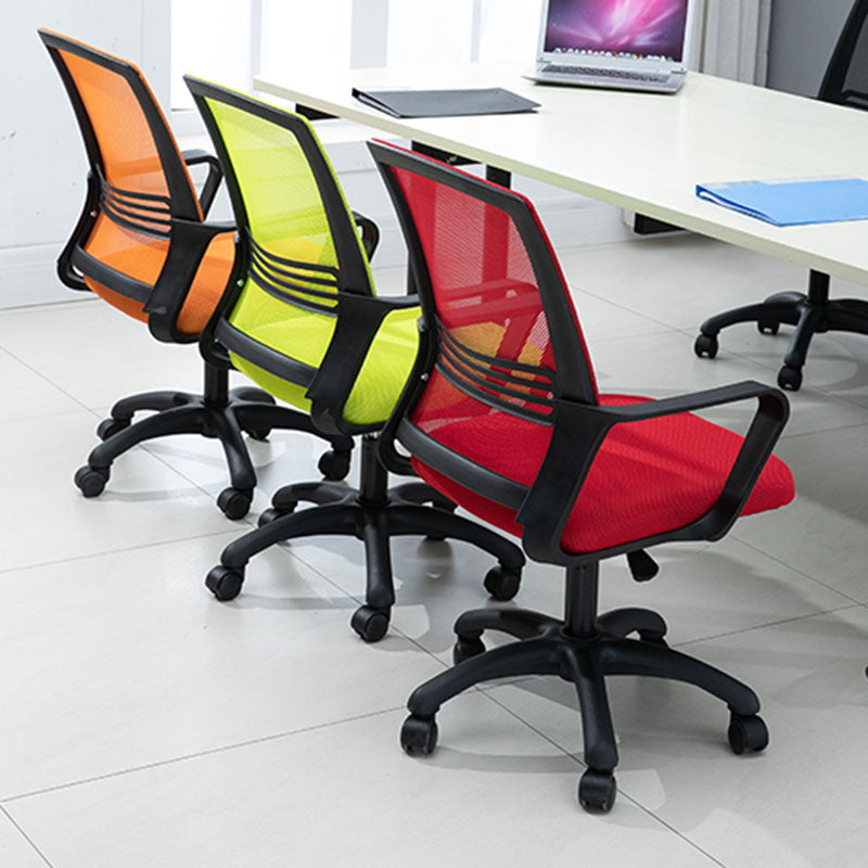 Modern Fixed Arms Conference Chair Mesh Back Desk Chair for Office