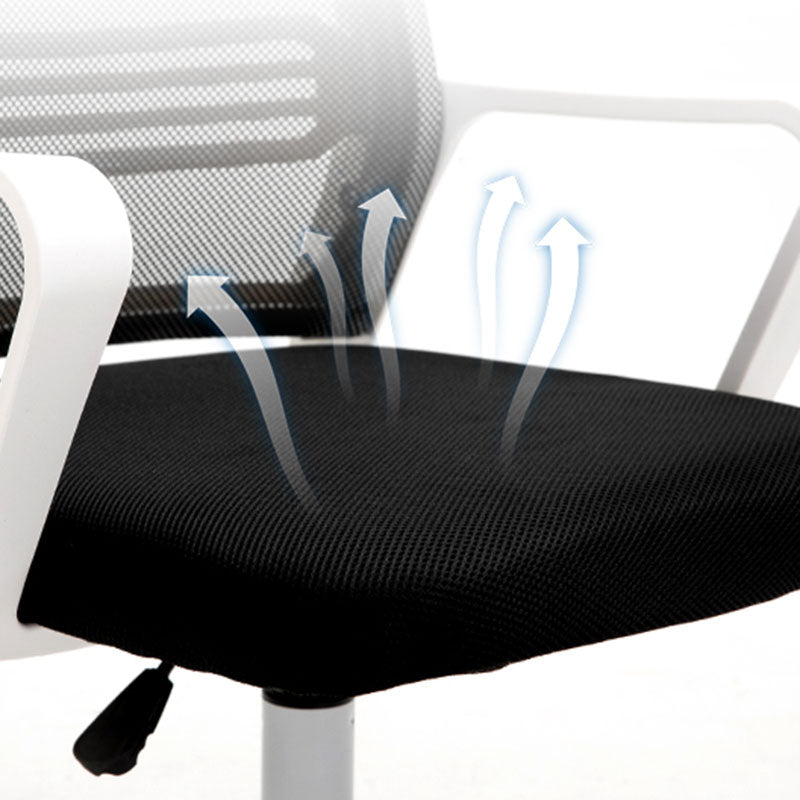 Modern Fixed Arms Conference Chair Mesh Back Desk Chair for Office