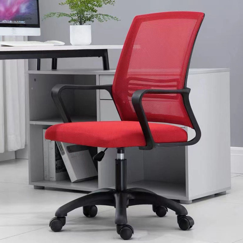 Modern Fixed Arms Conference Chair Mesh Back Desk Chair for Office