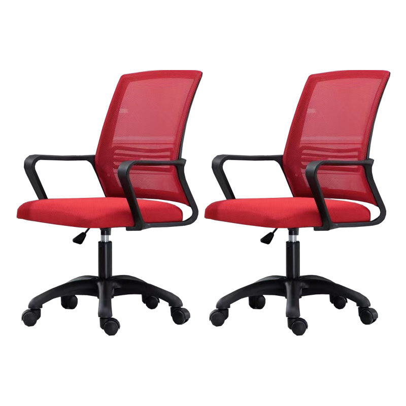 Modern Fixed Arms Conference Chair Mesh Back Desk Chair for Office