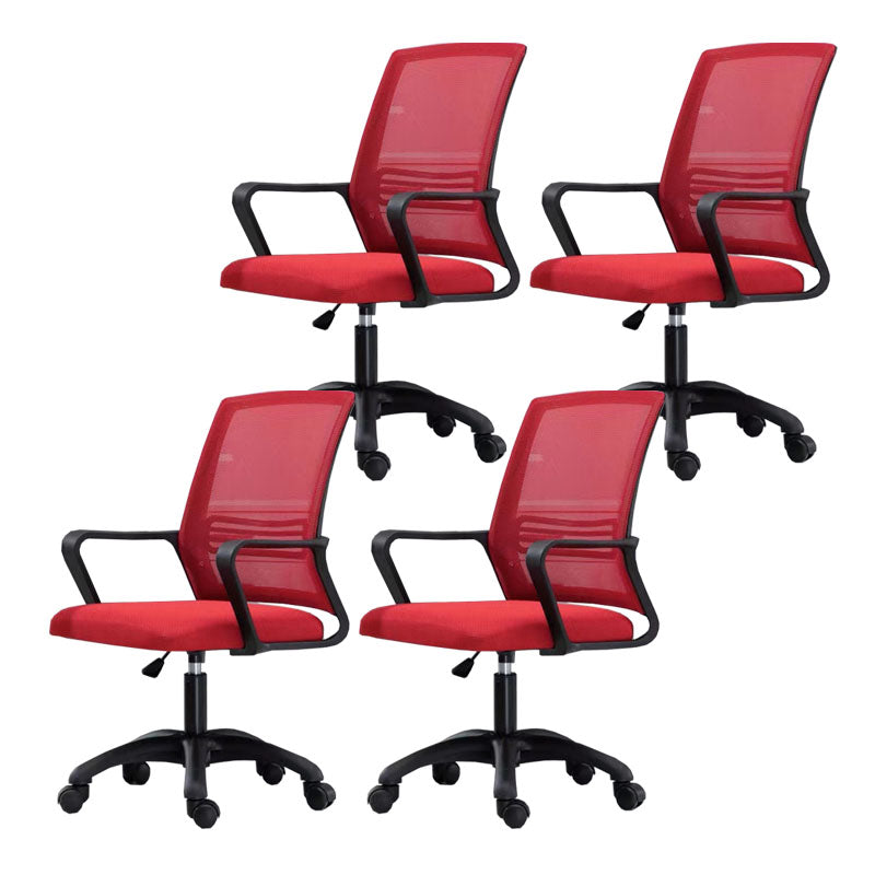 Modern Fixed Arms Conference Chair Mesh Back Desk Chair for Office