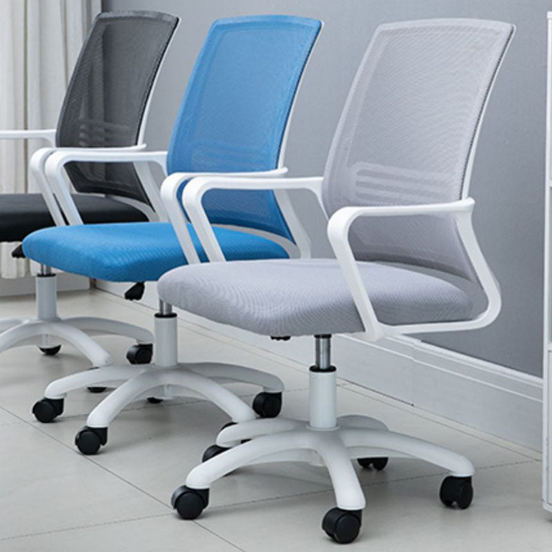 Modern Fixed Arms Conference Chair Mesh Back Desk Chair for Office