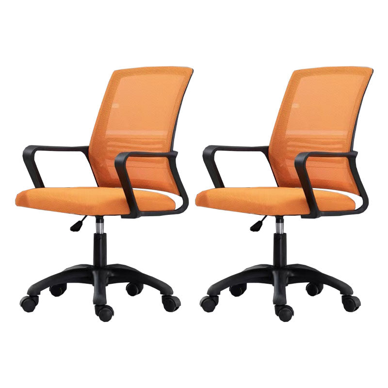 Modern Fixed Arms Conference Chair Mesh Back Desk Chair for Office