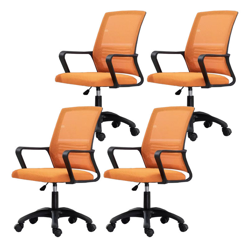 Modern Fixed Arms Conference Chair Mesh Back Desk Chair for Office