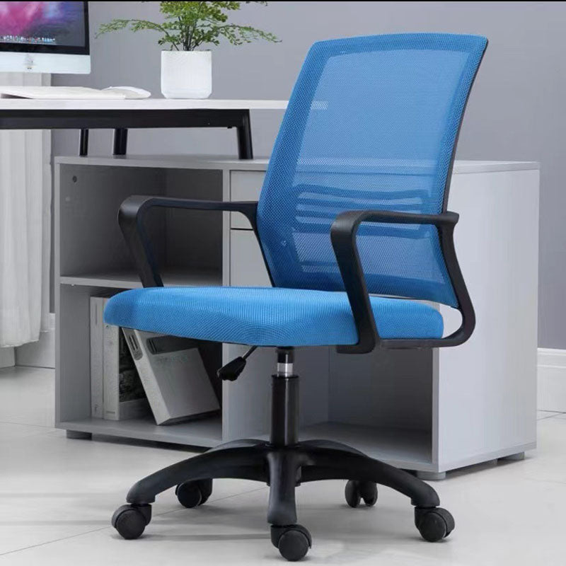 Modern Fixed Arms Conference Chair Mesh Back Desk Chair for Office