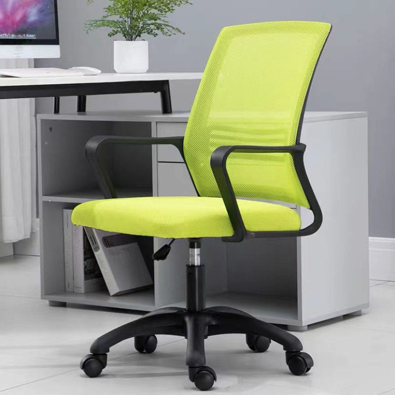 Modern Fixed Arms Conference Chair Mesh Back Desk Chair for Office