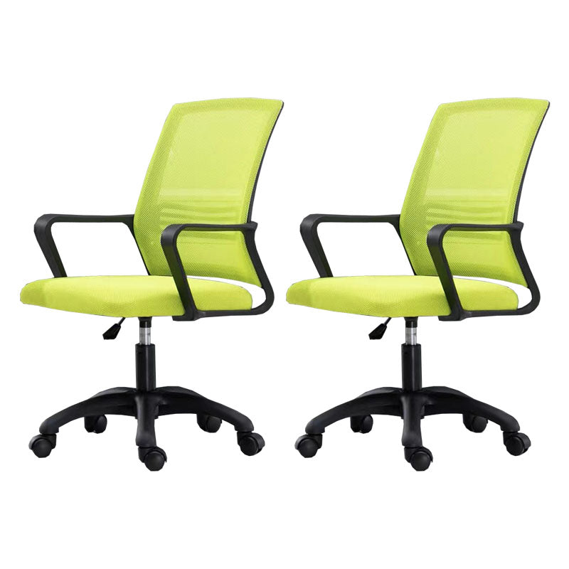 Modern Fixed Arms Conference Chair Mesh Back Desk Chair for Office