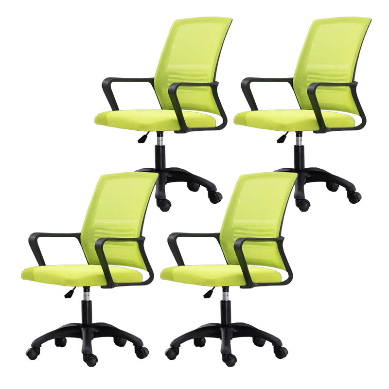 Modern Fixed Arms Conference Chair Mesh Back Desk Chair for Office